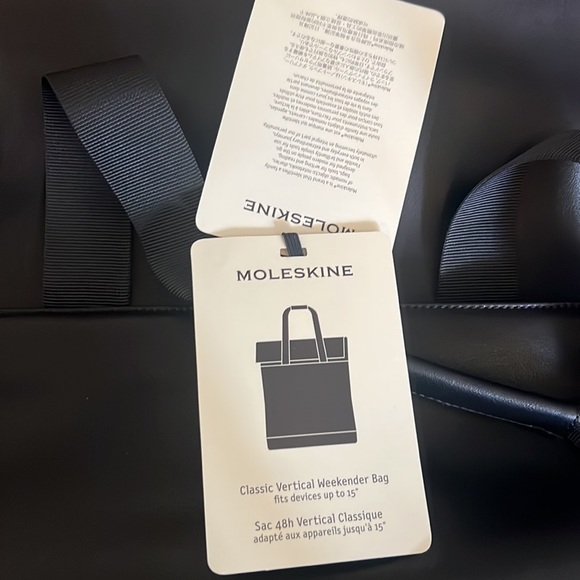 Moleskine Black Vertical Weekender NWT - Picture 5 of 7